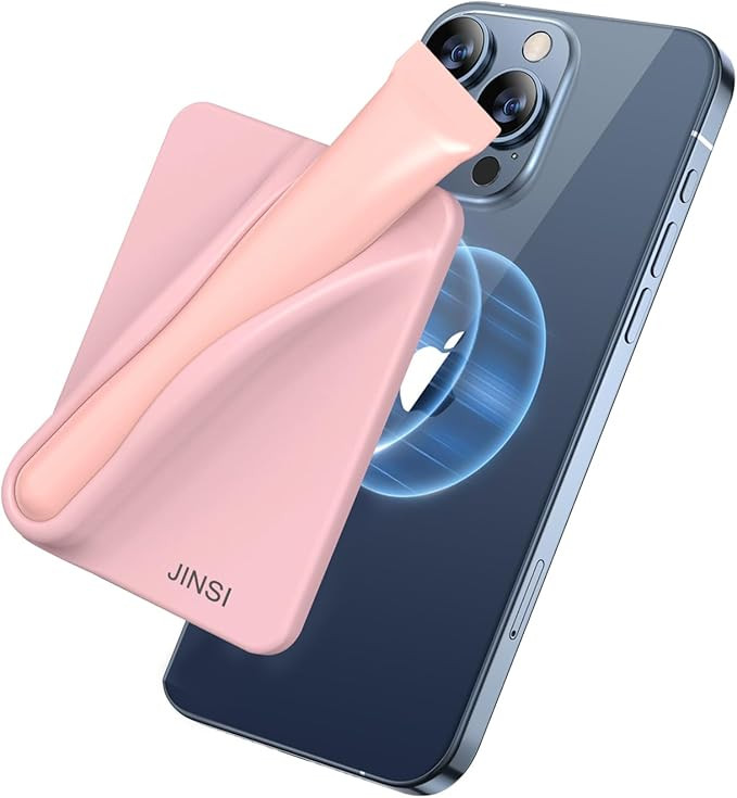 Magnetic Lip Gloss Holder Phone Case, Secure Silicone Portable Lipstick Lip Balm Holder for Magne... | Amazon (US)