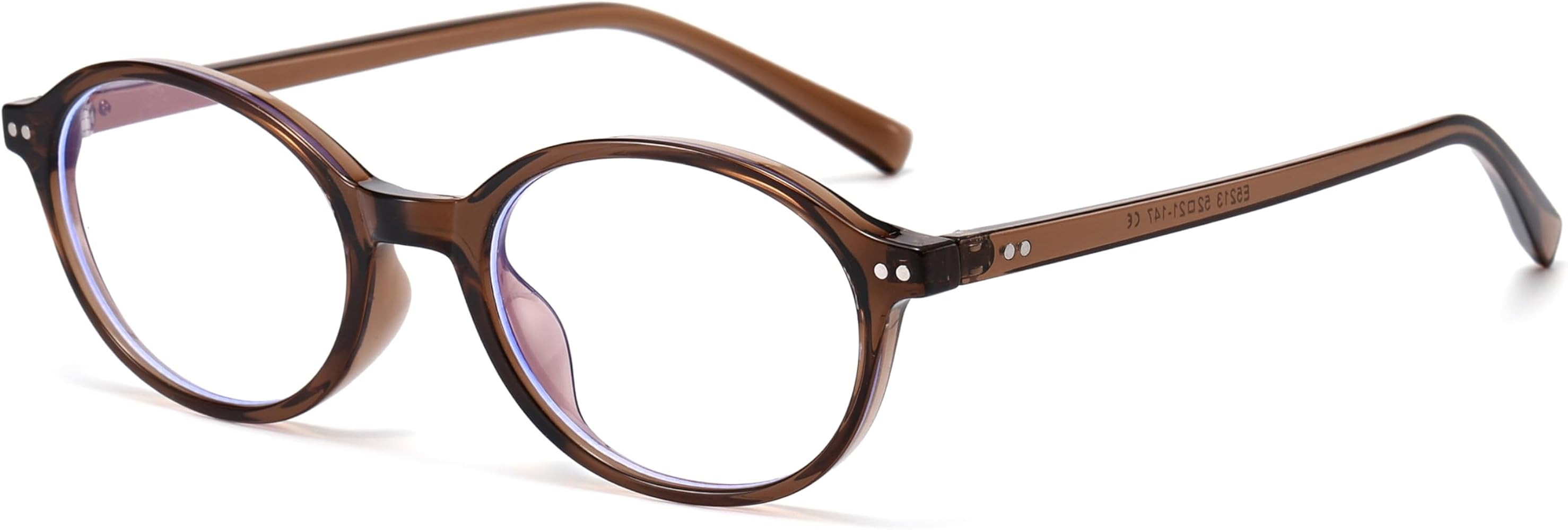 Retro Round Blue Light Glasses for Women Men 90s Non Prescription Oval Tortoise Eyeglasses | Amazon (US)