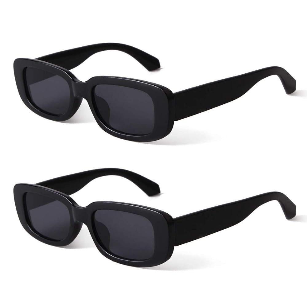 BUTABY Rectangle Sunglasses for Women Retro Driving Glasses 90’s Vintage Fashion Narrow Square ... | Amazon (US)