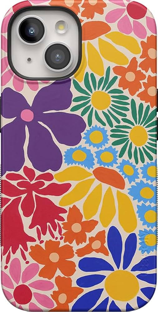 Casely iPhone 15 Case | Flower Patch | Multi-Color Floral Case | Bold | Amazon (US)
