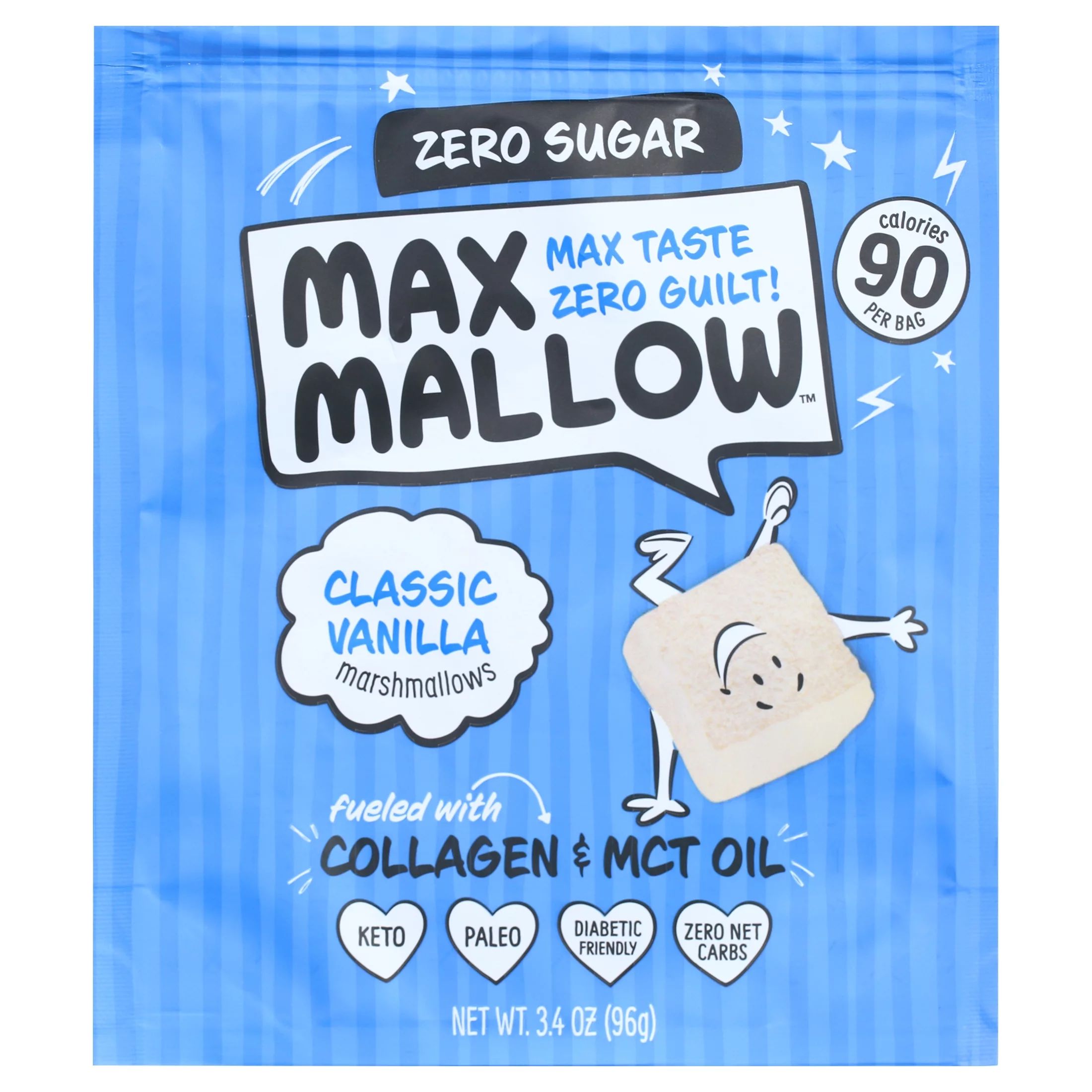 NEW Know Brainer Max Sweets Low Carb Keto Classic Vanilla Max Mallow - Atkins, Paleo, Diabetic Di... | Walmart (US)