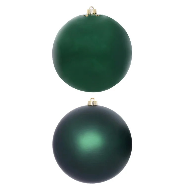 2-Count Green Jumbo Shatterproof Christmas Ornaments, 7.8 in, by Holiday Time | Walmart (US)