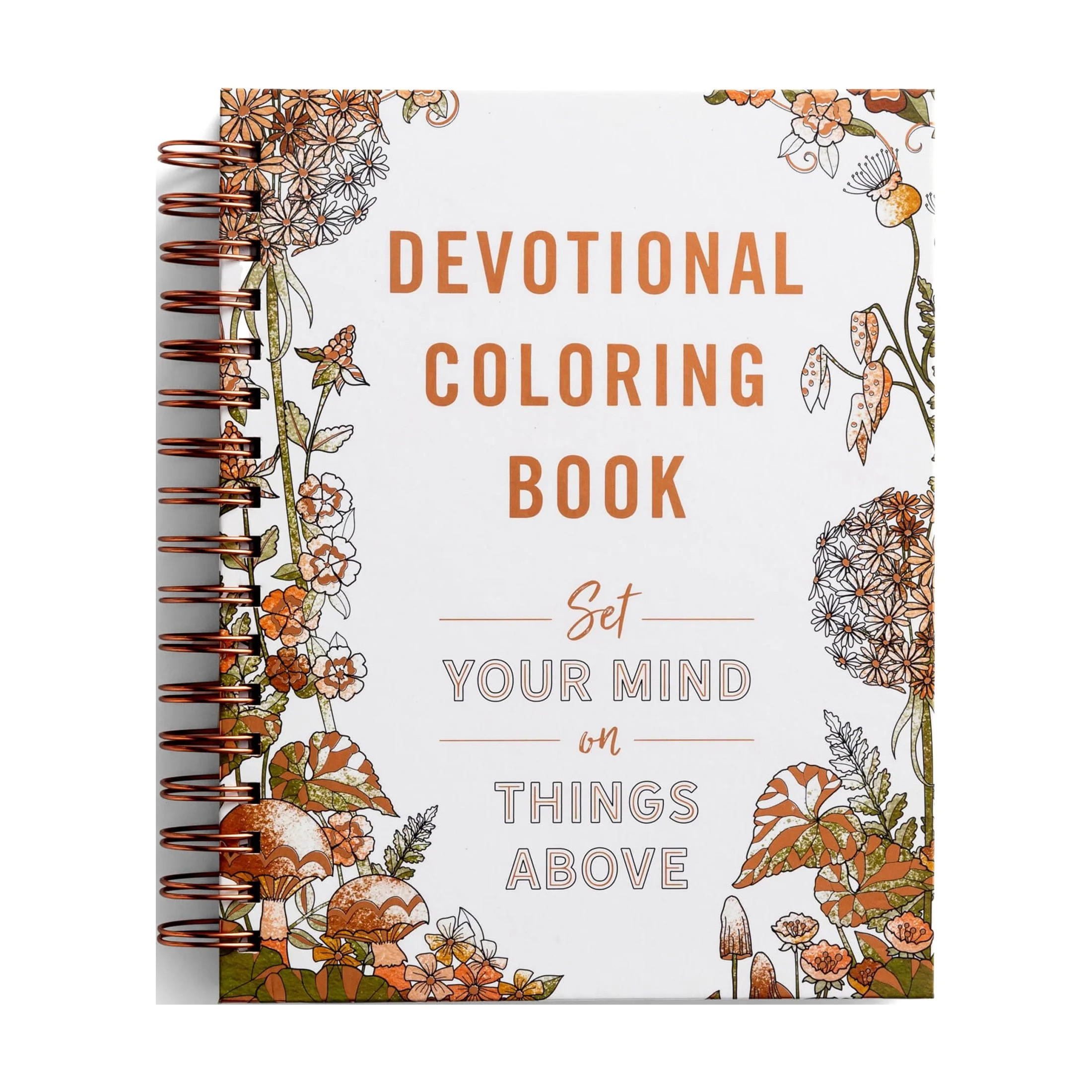 DaySpring - Set Your Mind on Things Above: Devotional Coloring Book (Spiral Bound) | Walmart (US)