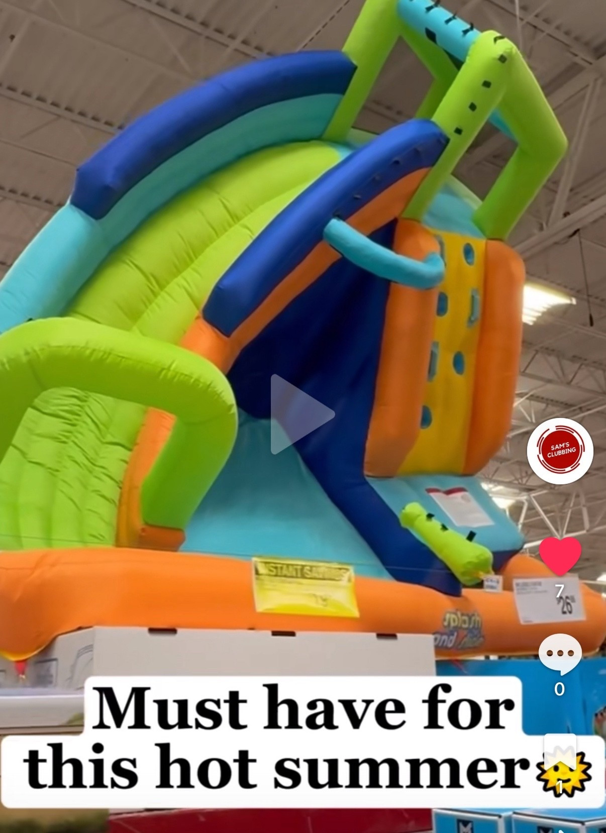 Inflatable water toys at Sam’s Club! 