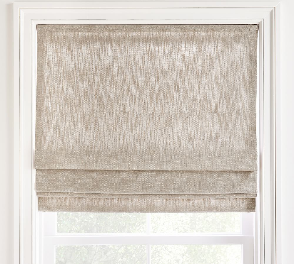 Custom Seaton Textured Cotton Cordless Light Filtering Shade | Pottery Barn (US)