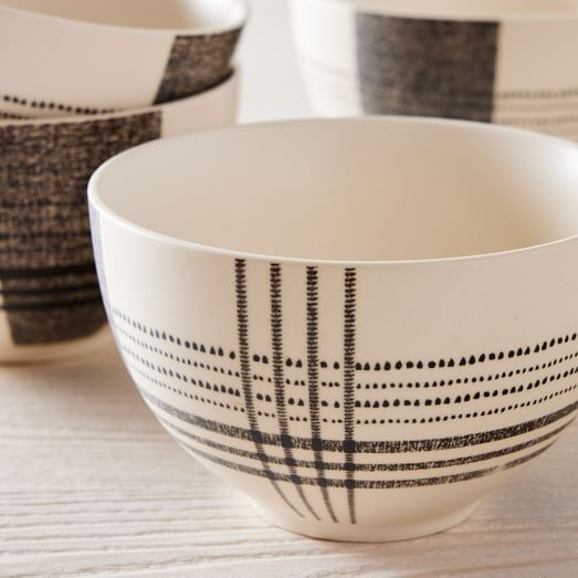 Origin Plaid Cereal Bowl | West Elm (US)