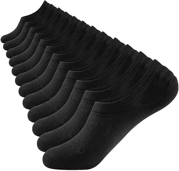 Closemate No Show Socks 6 Pairs Non Slip Cotton Low Cut Invisible Casual Socks for Men & Women | Amazon (US)