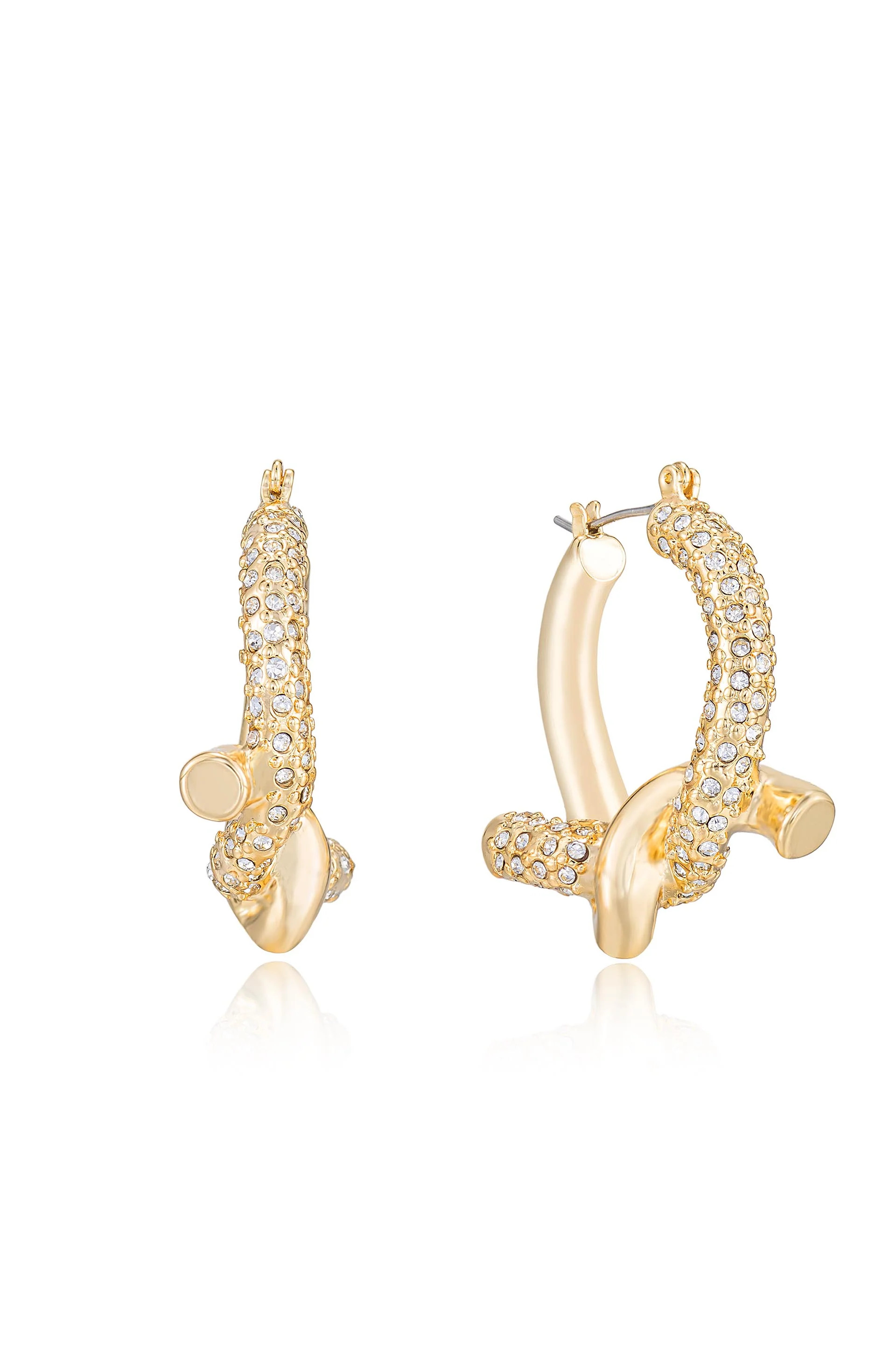 Tie the Knot 18k Gold Plated Hoops | Ettika