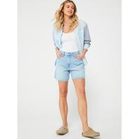 Levi's High Rise Baggy Short - Far And Wide Short - Blue | Very (UK)