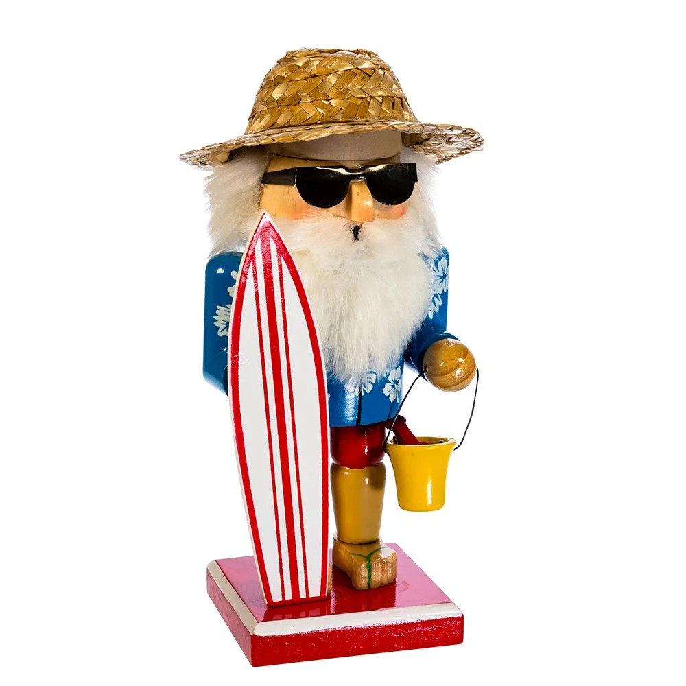 Kurt Adler 8-Inch Surfer Santa Nutcracker | Walmart (US)