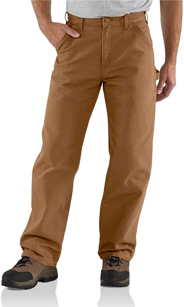 Carhartt Men's Washed Duck Work Dungaree Pant | Amazon (US)