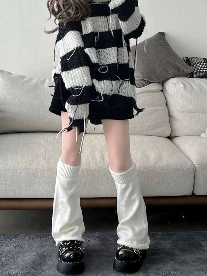 1pc Sexy Japanese Style Pile Socks, Mid-calf Lolita Socks | SHEIN