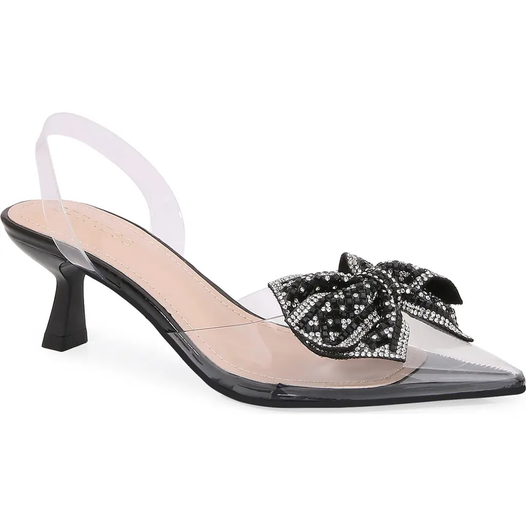 BERNESS Ninetta Clear Kitten Heel Pump in Black at Nordstrom Rack, Size 7.5 | Nordstrom Rack