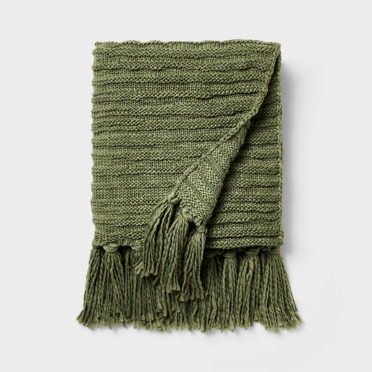 Raised Striped Chunky Knit Throw Blanket - Threshold™ designed with Studio McGee | Target