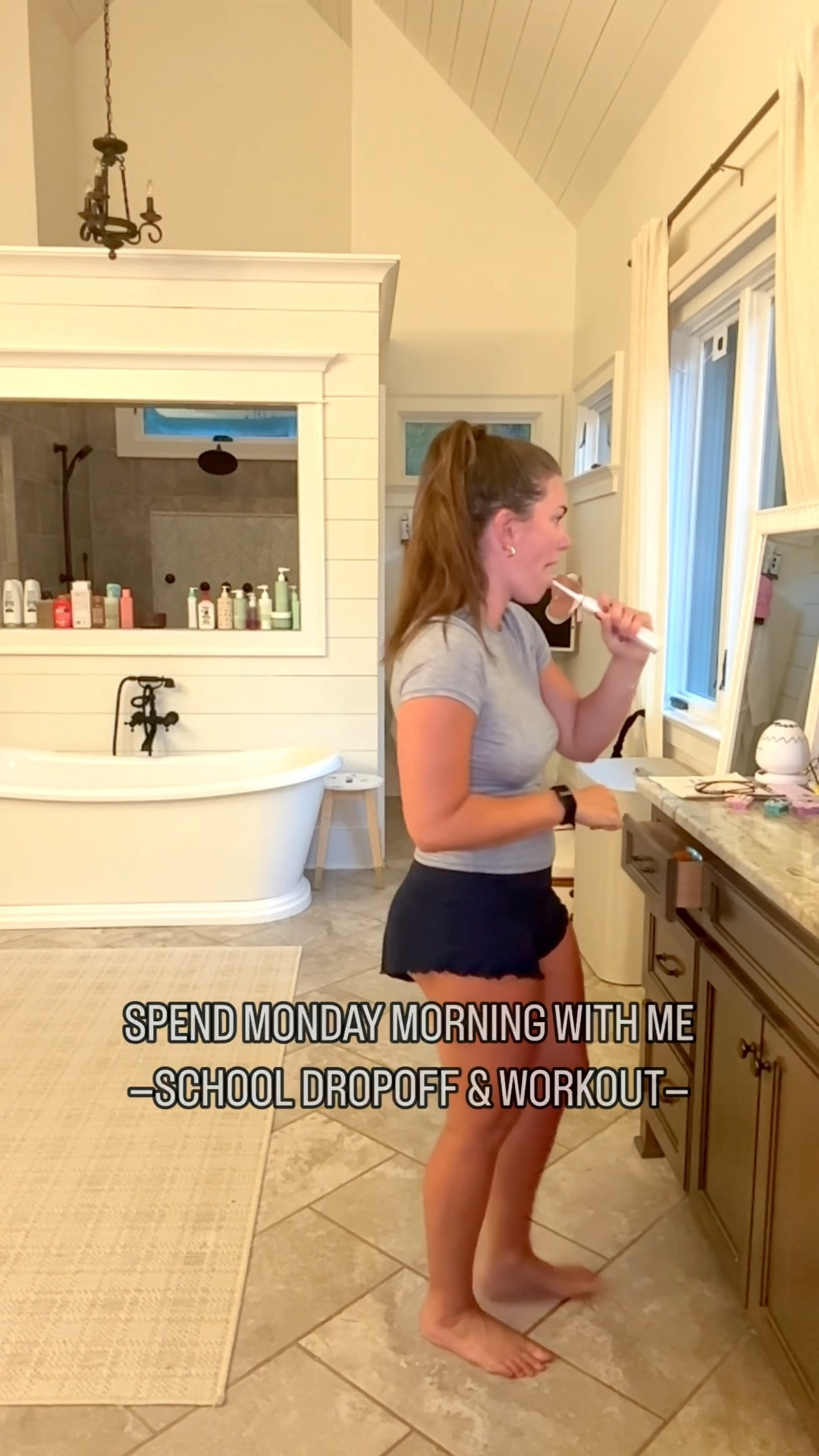Spend Monday morning with me. 🥰☀️💪🏼🫶🏼 




Morning routine with kids school morning school drop off get dressed with me work out with me. Get ready with me for the day work workout outfit, comfy lounge, outfit water bottle. #morningroutine #getreadywithme #walmartpartner @walmart #vlog 

#LTKSeasonal #LTKFamily #LTKActive