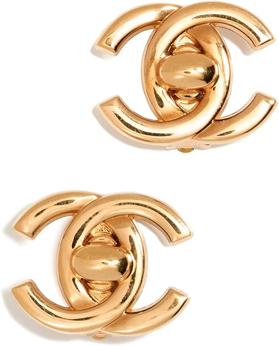 What Goes Around Comes Around Women's Pre-Loved Chanel Gold Clip-On Earrings | Amazon (US)