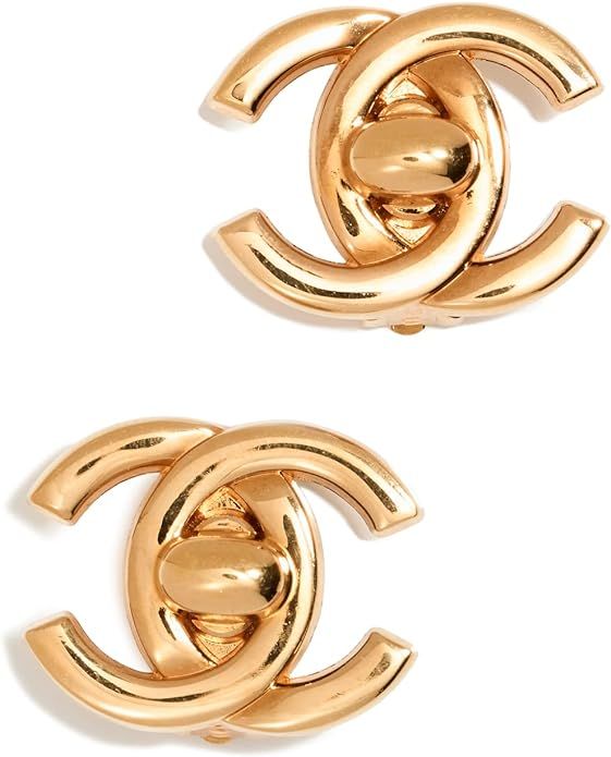 What Goes Around Comes Around Women's Pre-Loved Chanel Gold Clip-On Earrings | Amazon (US)