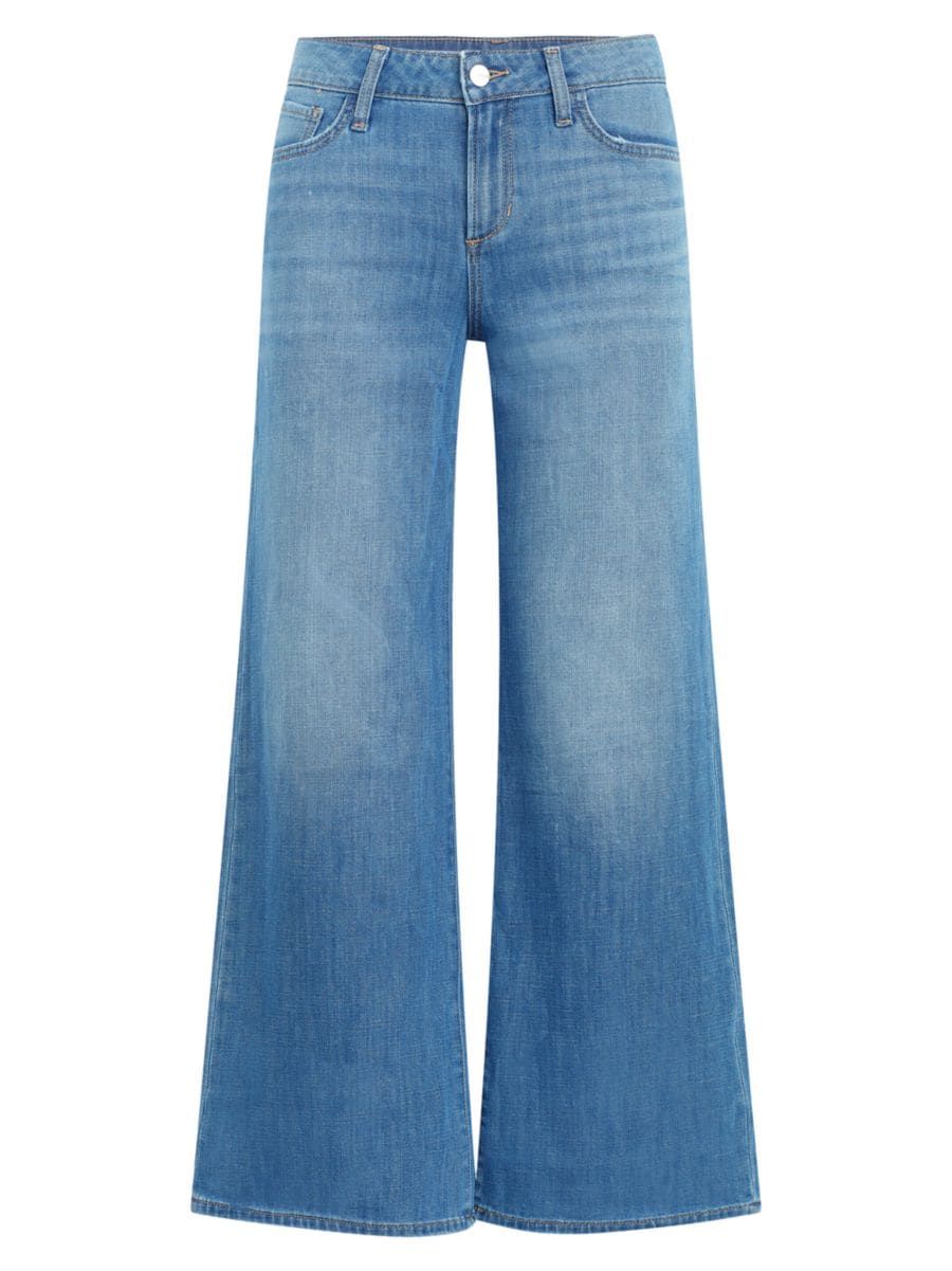 Lou Lou Low-Rise Wide-Leg Jeans | Saks Fifth Avenue