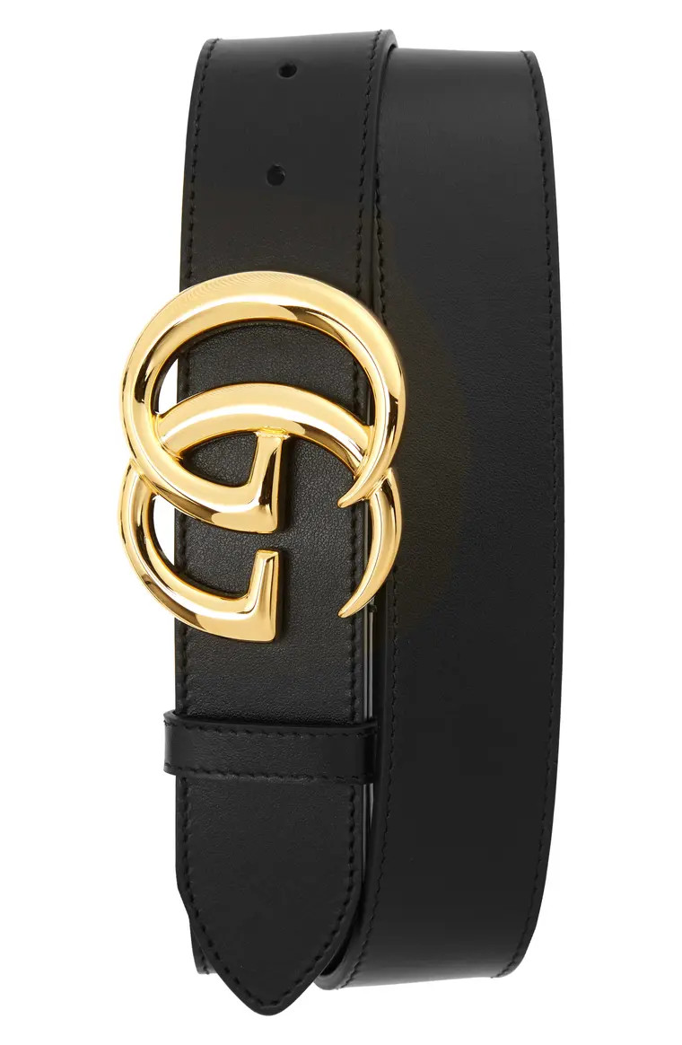 GG Logo Leather Belt | Nordstrom