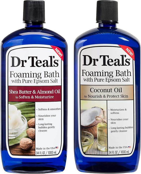 Dr Teal's Foaming Bath Variety Gift Set Soften & Moisturize Nourish & Protect at Home Spa Kit | Amazon (US)