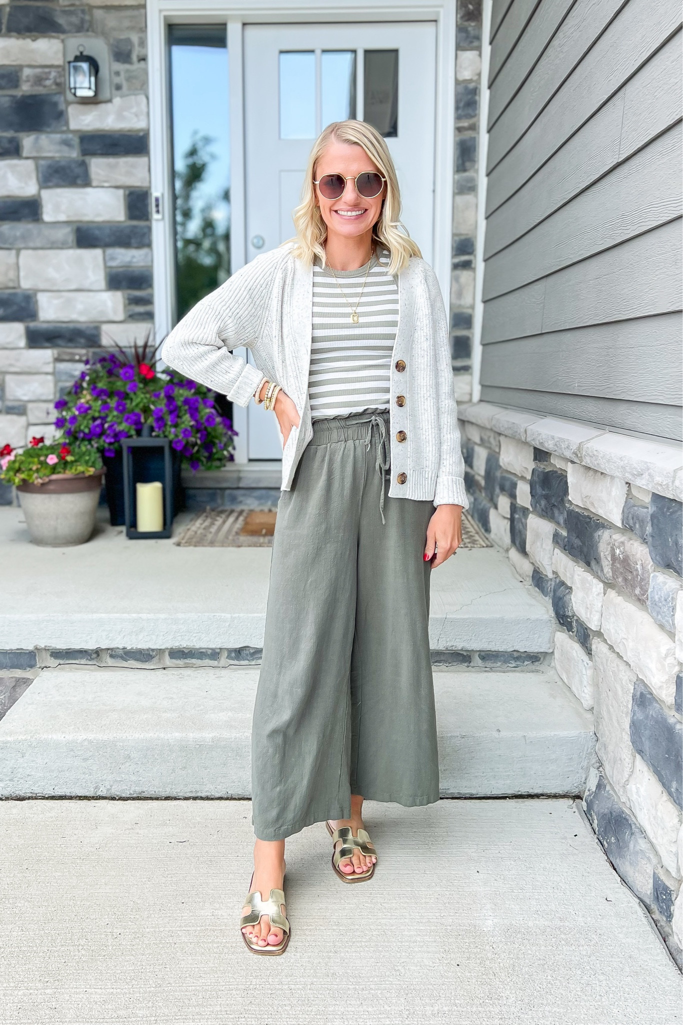 What I wore this week! 
Tank- small
Pants- small 
Cardigan- xsmall

#LTKStyleTip #LTKFindsUnder50 #LTKSeasonal