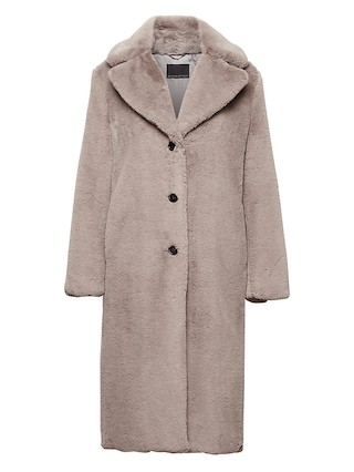Banana Republic Womens Teddy Long Coat Taupe Size XS | Banana Republic US