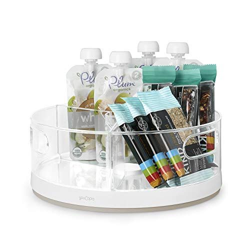 YouCopia Crazy Susan Turntable, Divided Lazy Susan Organizer with 3 Clear Bins for Cabinet and Pa... | Amazon (US)