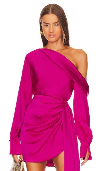Alice One Shoulder Top in Bougainvillea | Revolve Clothing (Global)