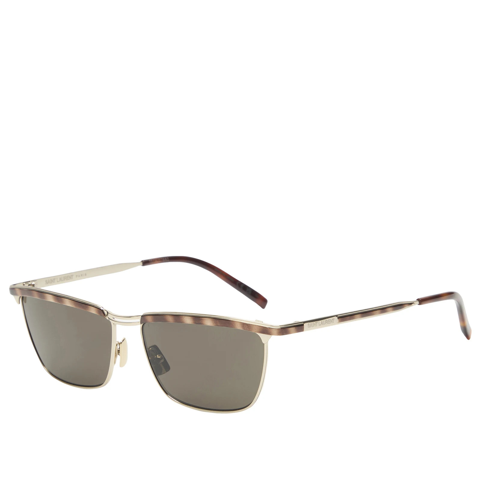 Saint Laurent Sunglasses Saint Laurent SL 795 Joe Sunglasses in Gold/Grey | END. Clothing