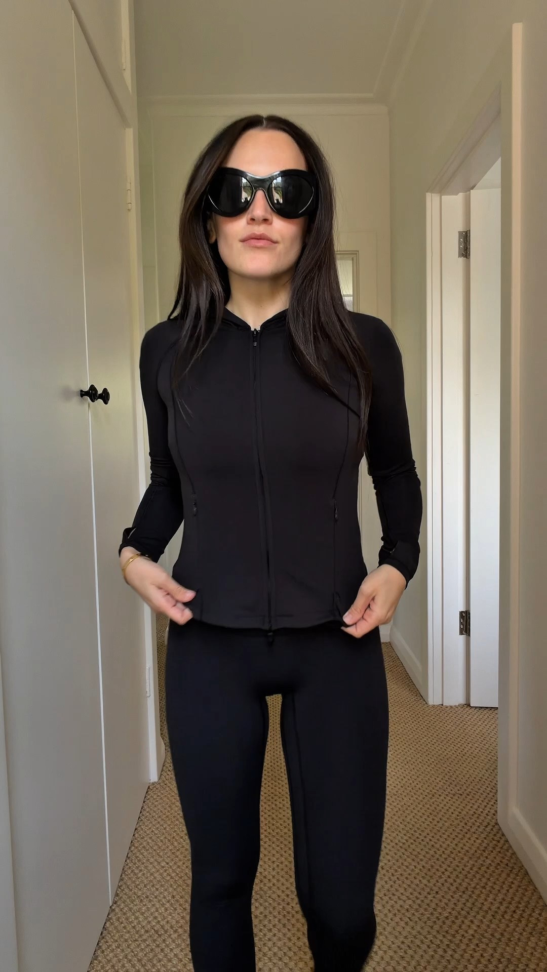 Spend the morning with me! I have all these pieces on high rotation.
Size 2: align no line pants
Size 2: Wunder Train Full-Zip Jacket