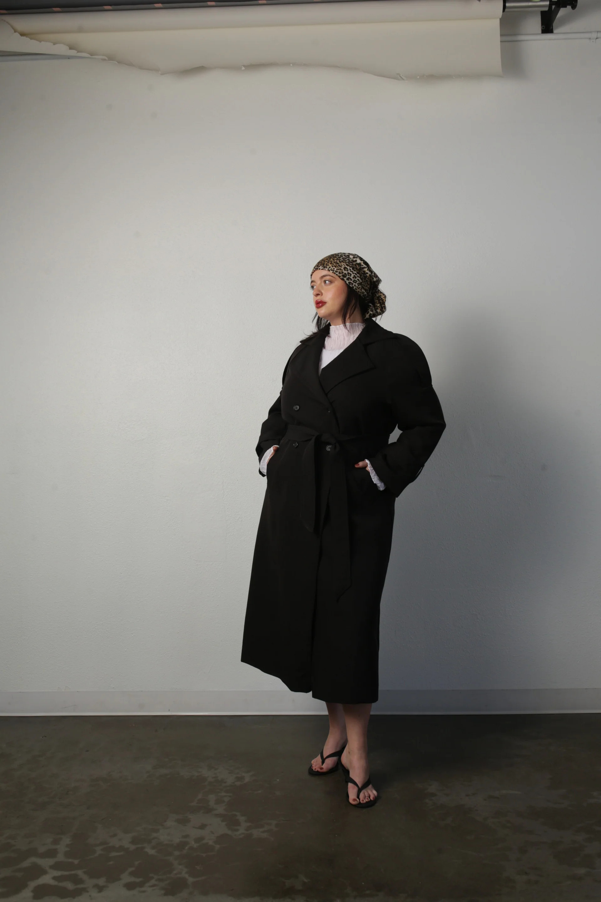 Aria Double Breasted Trench- Black | BAACAL Limited, LLC