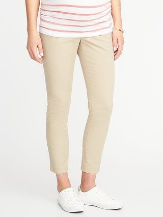 Maternity Full-Panel Pixie Ankle Chinos | Old Navy (US)