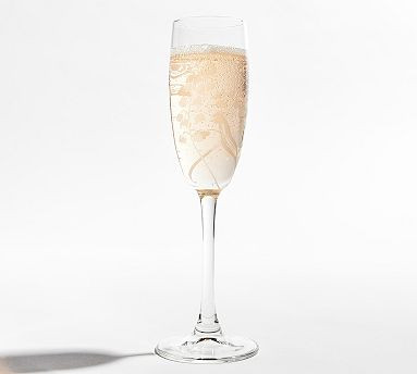 Monique Lhuillier Lily of the Valley Glass Champagne Flutes - Set of 4 | Pottery Barn (US)