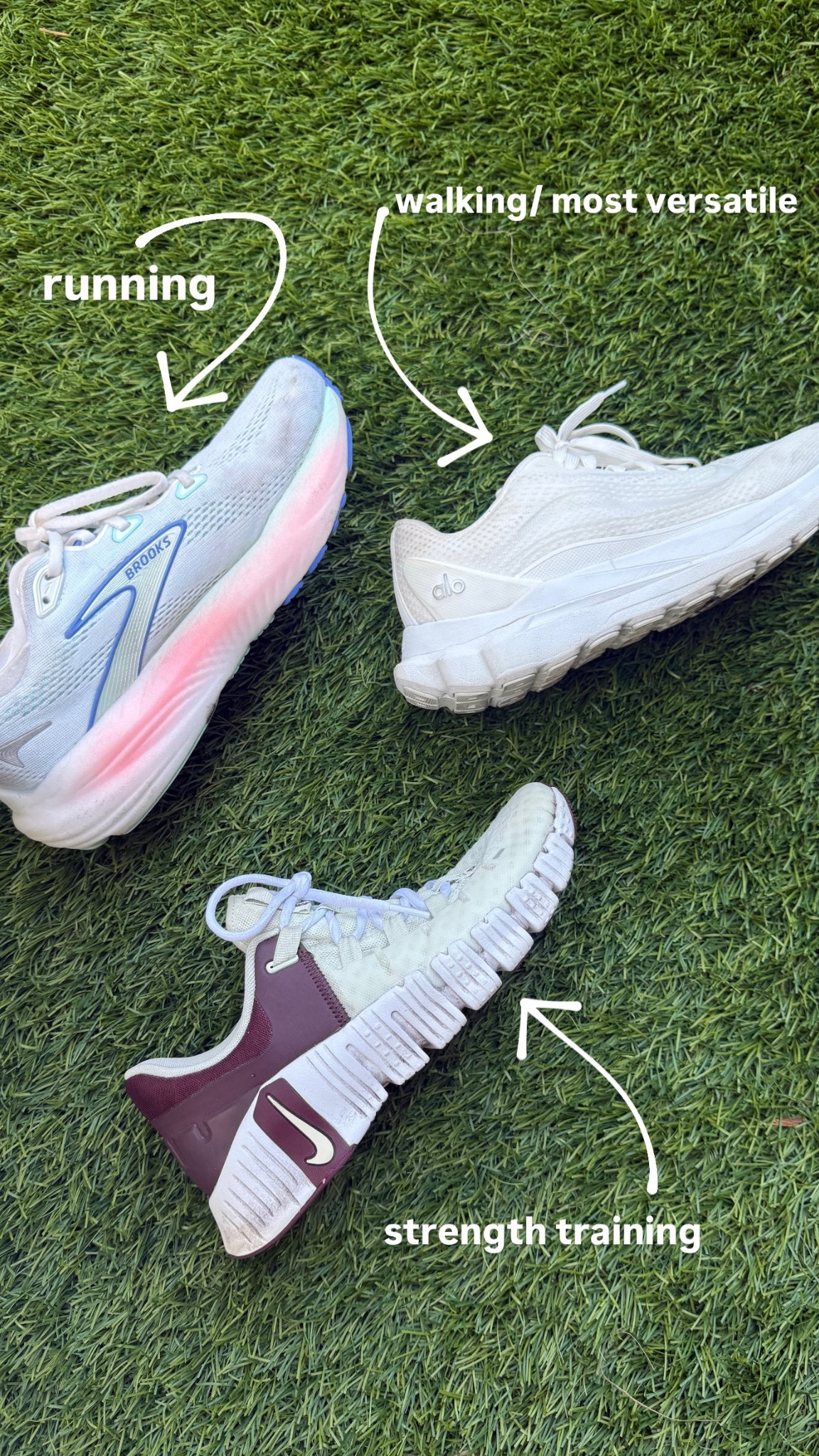 Top 3 athletic shoes! one for running, one for walking/ everyday wear, & one for lifting! 

#LTKActive