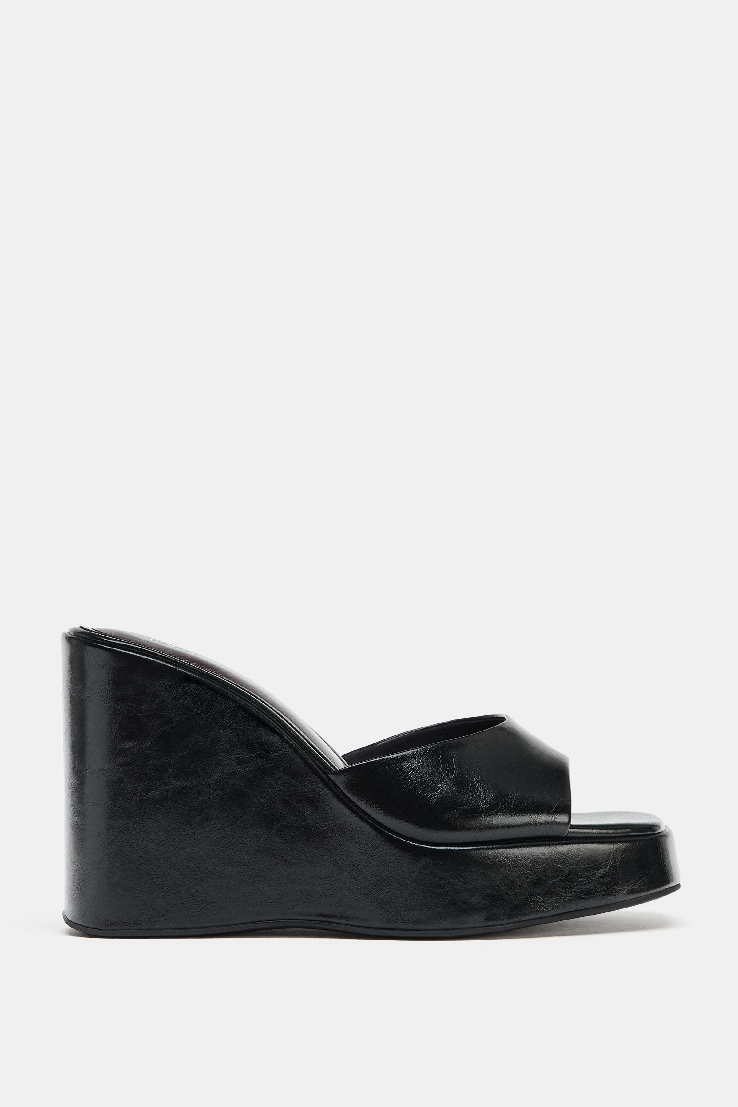 WEDGE HEELED SANDALS | Zara Canada