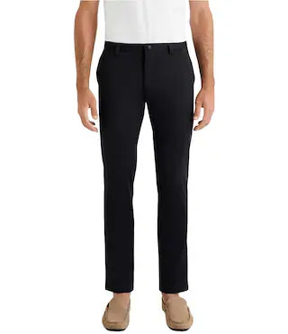 Slim Fit Flat Front Commuter Stretch Pants | Dillard's