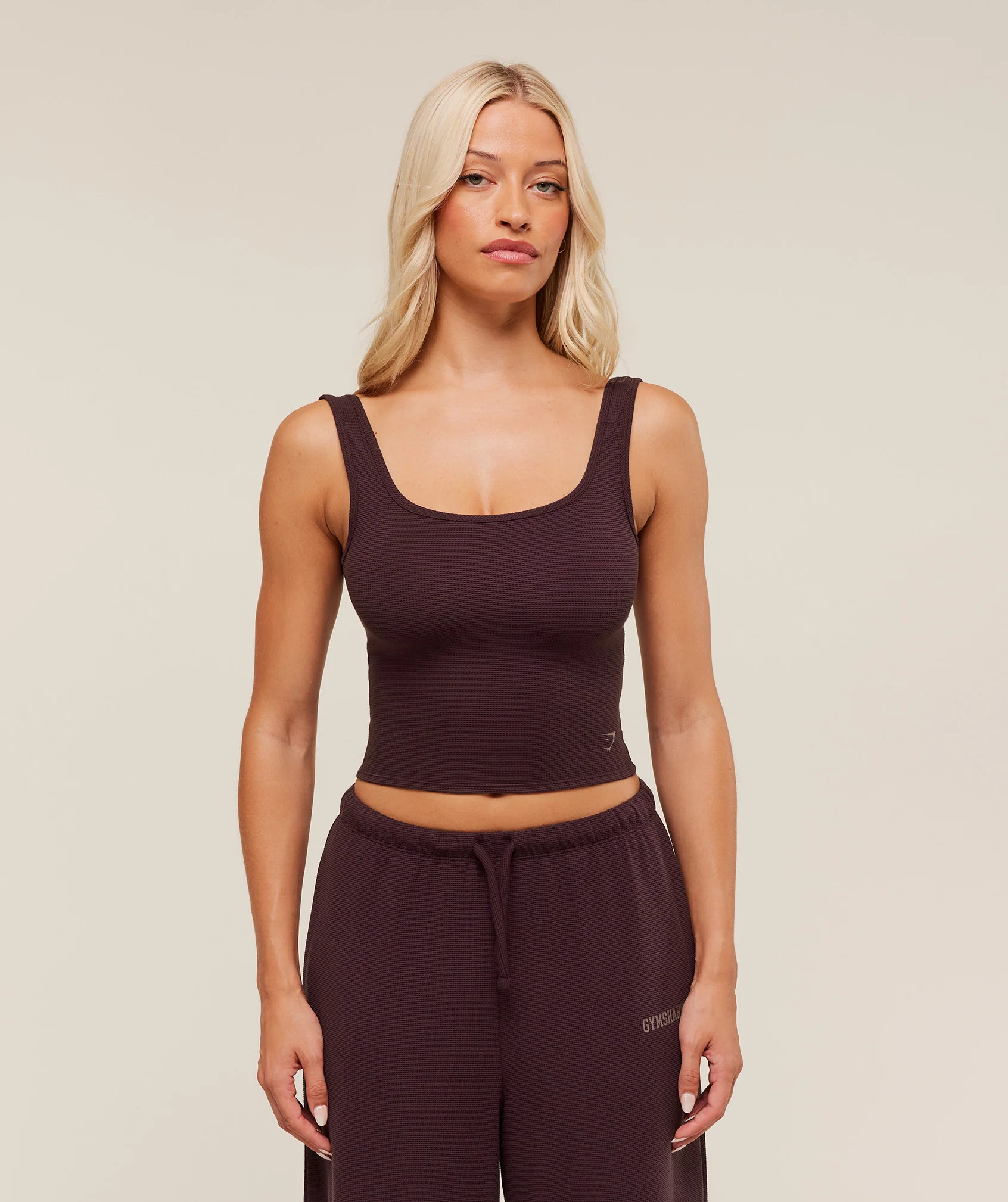 Waffle Cropped Tank | Gymshark US
