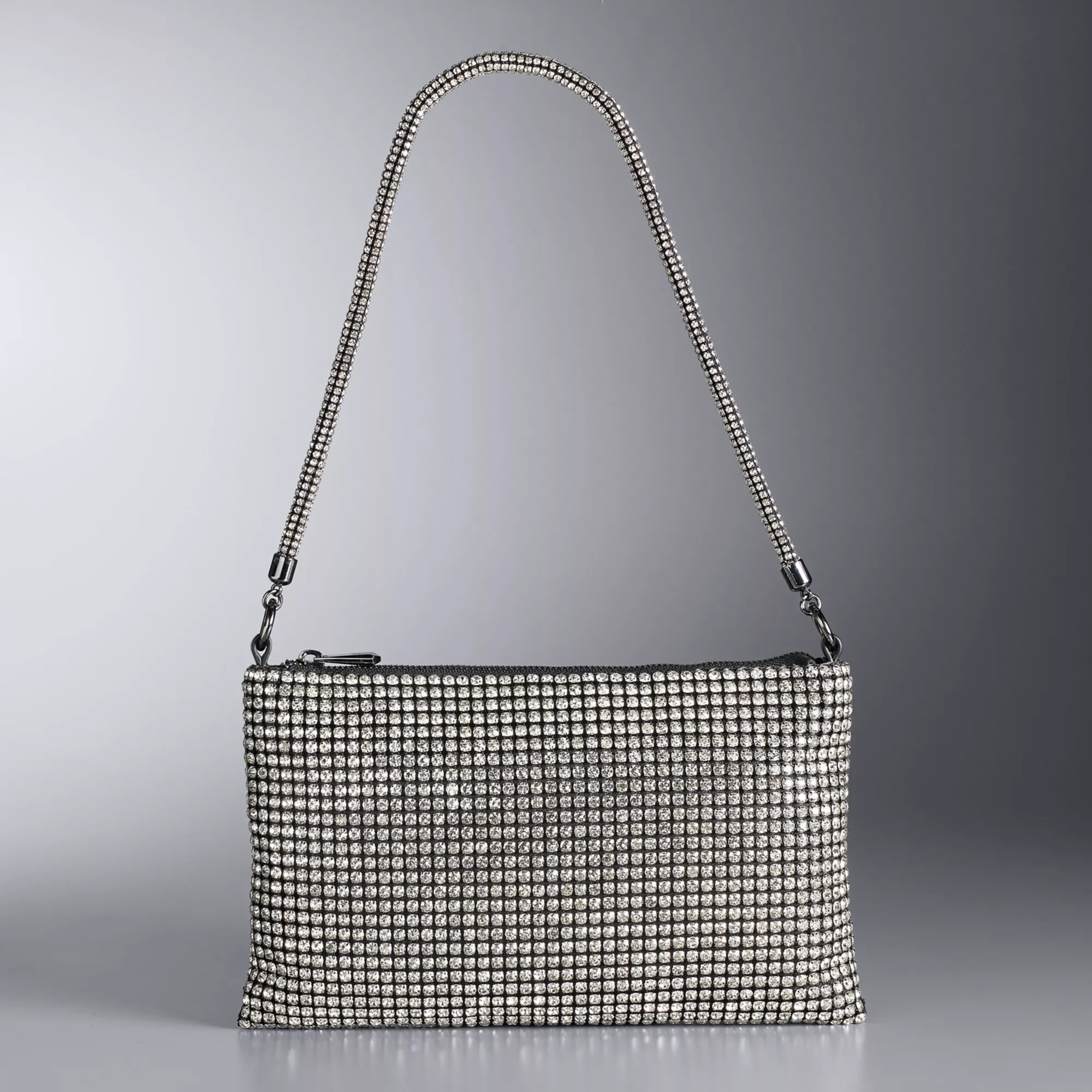 Simply Vera Vera Wang Zola Slouchy Rhinestone Shoulder Bag | Kohl's
