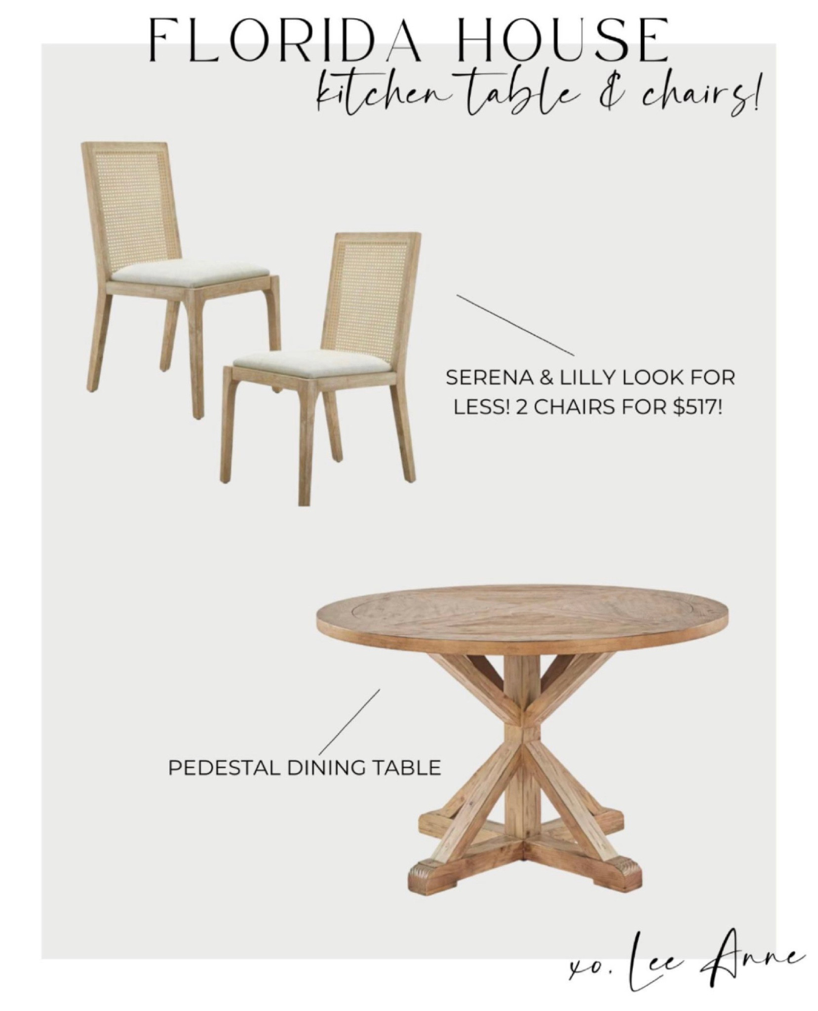 Florida house kitchen table & chairs! 

Lee Anne Benjamin 🤍

#LTKSeasonal #LTKstyletip #LTKhome