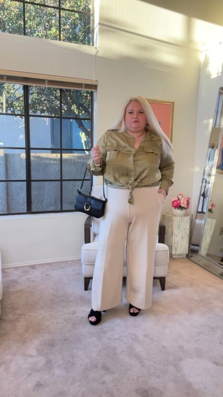 Plus size workwear outfit
Top is a little snug on me - needed the 22 instead of the 20 
Pants wearing size 20s and they’re amazing and so stretchy and soft
Jacket (sold out but linking similar)

#LTKplussize #LTKfindsunder50 #LTKworkwear