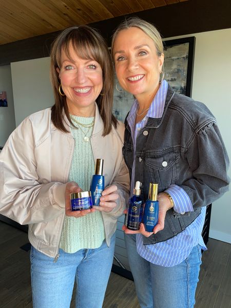 We love @egskincare so much, we reached out to them so we could work together to get the word out about their amazing skincare!! The Wonder Effect line from Elizabeth Grant is just what we need to keep our skin young looking. All of the formulas contain Retinol, Torricelumn (Elizabeth Grant’s superior moisturizing compound made with plant stem cells) glycolic acid, and natural extracts that team together to rejuvenate and hydrate the skin and reduce the look of wrinkles. There are day and night formulations as well as serums, etc. to help our skin stay hydrated and smooth! 
You can shop the Wonder Effect line and all the other amazing @egskincare products on elizabethgrant.com ! 

Mango, Abercrombie, Paige, striped blouse, spring sweater, bomber jacket, denim jacket 

#LTKunder100 #LTKstyletip #LTKunder50