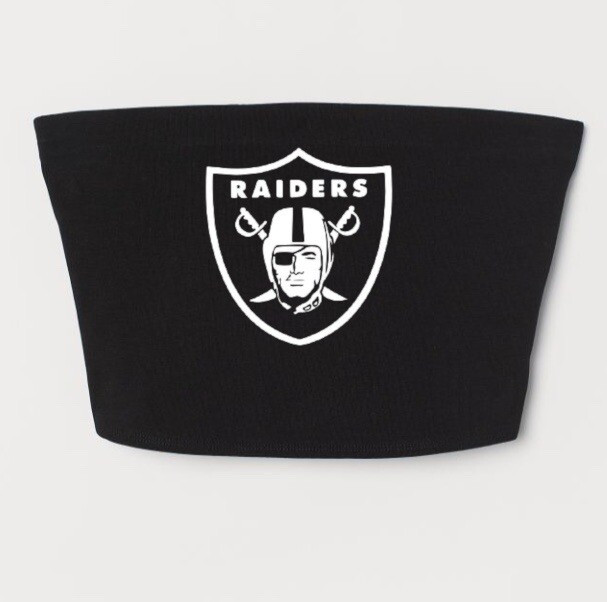 Women’s NEW Las Vegas Raiders tube top Football Sports NFL Cropped Cute Black | eBay US