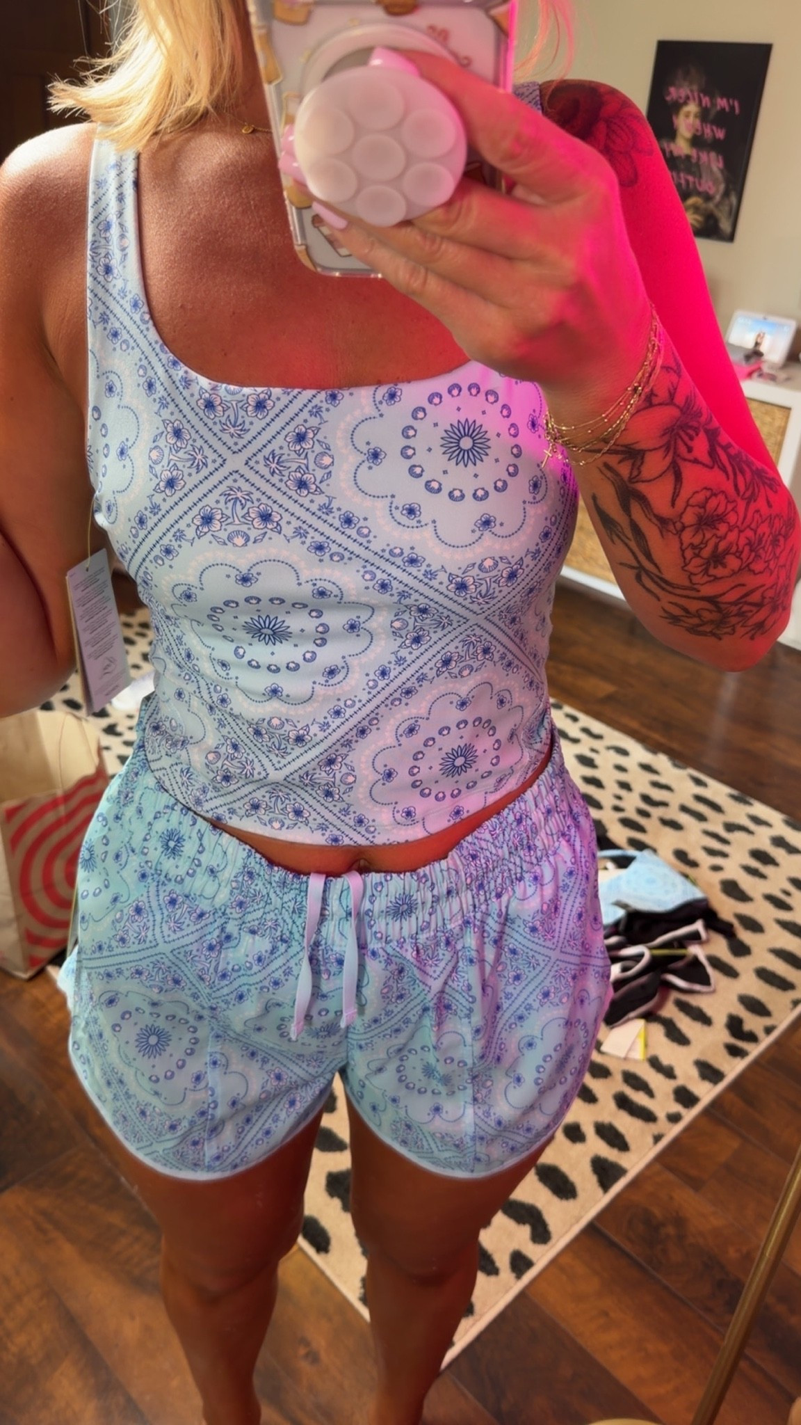 In a medium in both