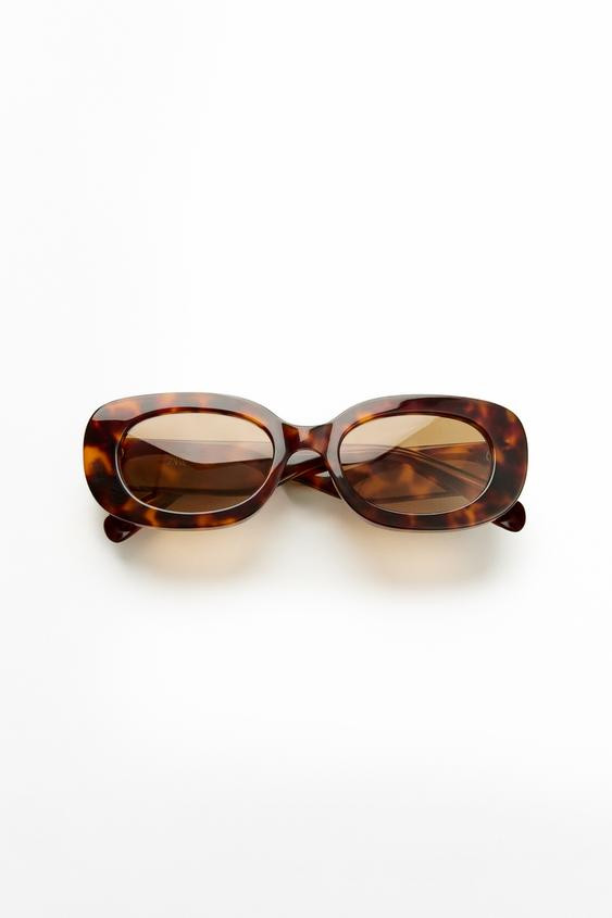 OVAL TORTOISESHELL-EFFECT SUNGLASSES | Zara UK
