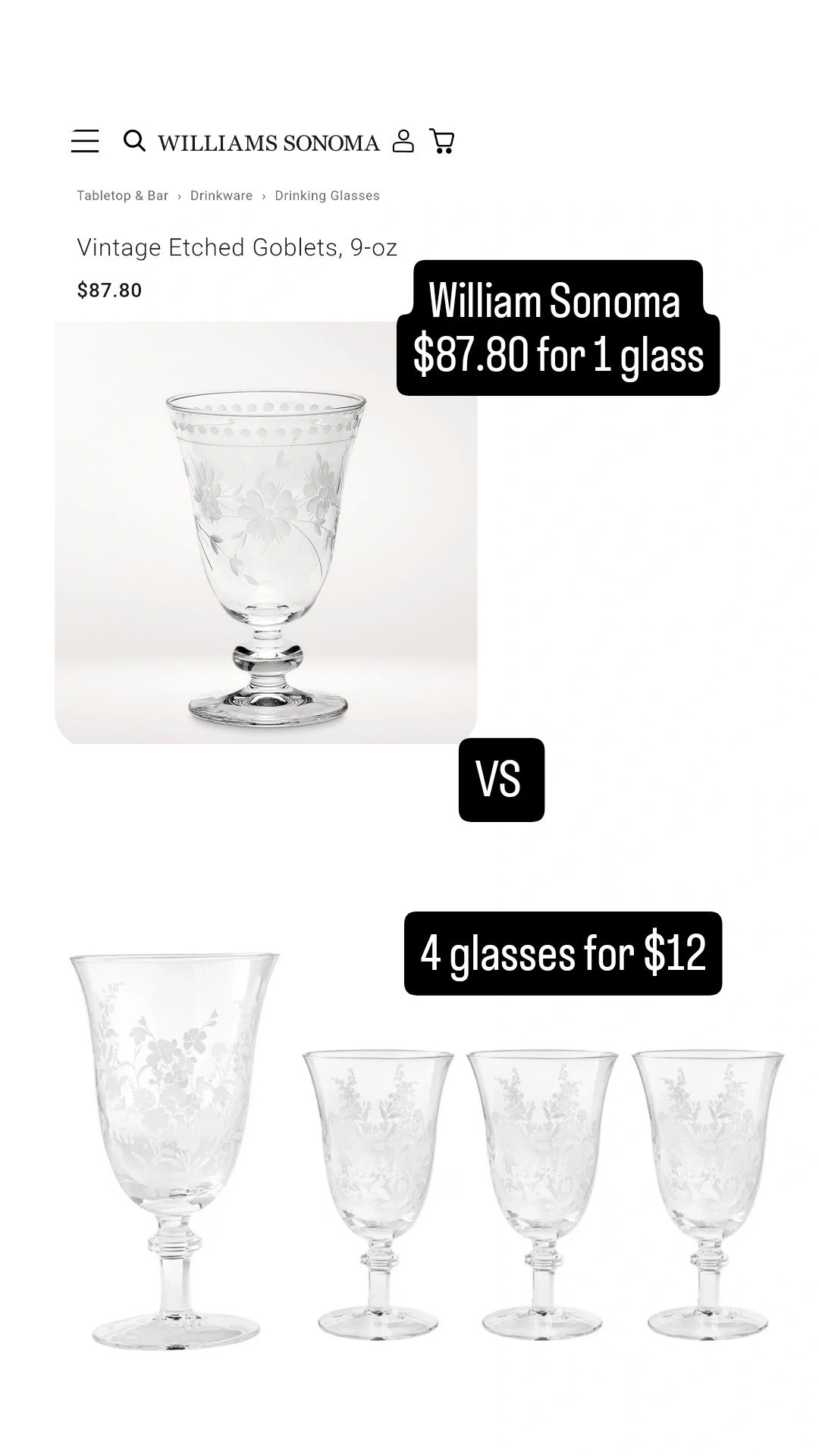 These WS glasses have been on my wishlist for a LONG time so I scooped up this dupe SO fastWilliam sonoma, tabletop,  hosting, dinners, glasses, wedding registry, kitchen favorites, Walmart home, Walmart finds

#LTKHome #LTKSaleAlert #LTKfoodie