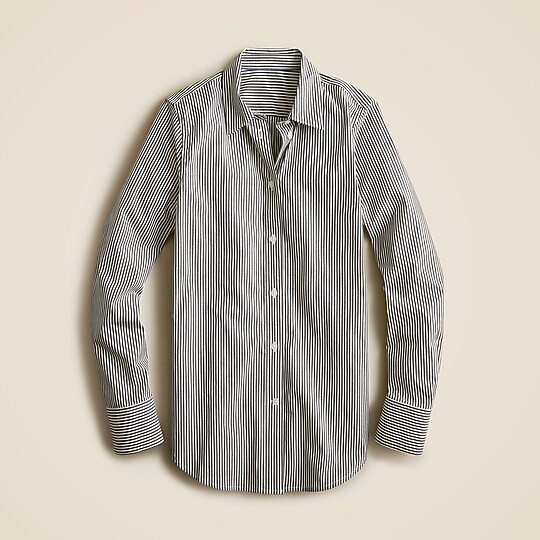 Slim-fit stretch cotton poplin shirt in stripe | J. Crew US