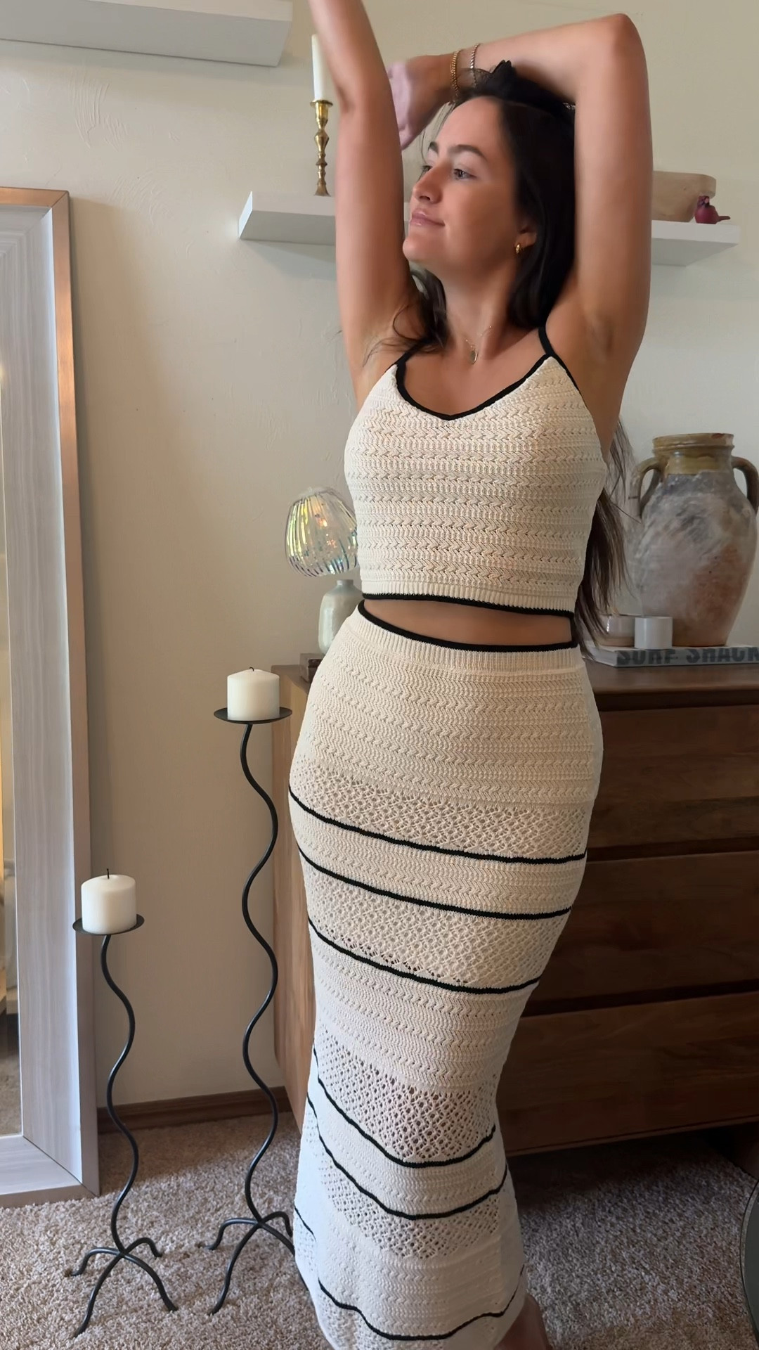 Abercrombie summer outfits haul! Perfect for summer vacations  
Crochet-style maxi skirt and tank top. 
Sloane tailored linen pants
Camille midi dress

#LTKVideo #LTKeurope #LTKSeasonal