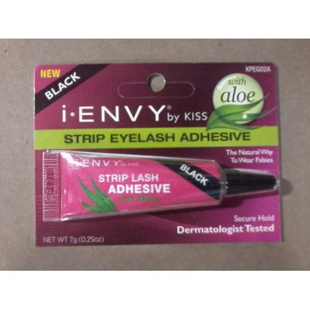 Kiss I-Envy Aloe Infused Strip Lash Glueblack 0.25 oz | Walmart (US)