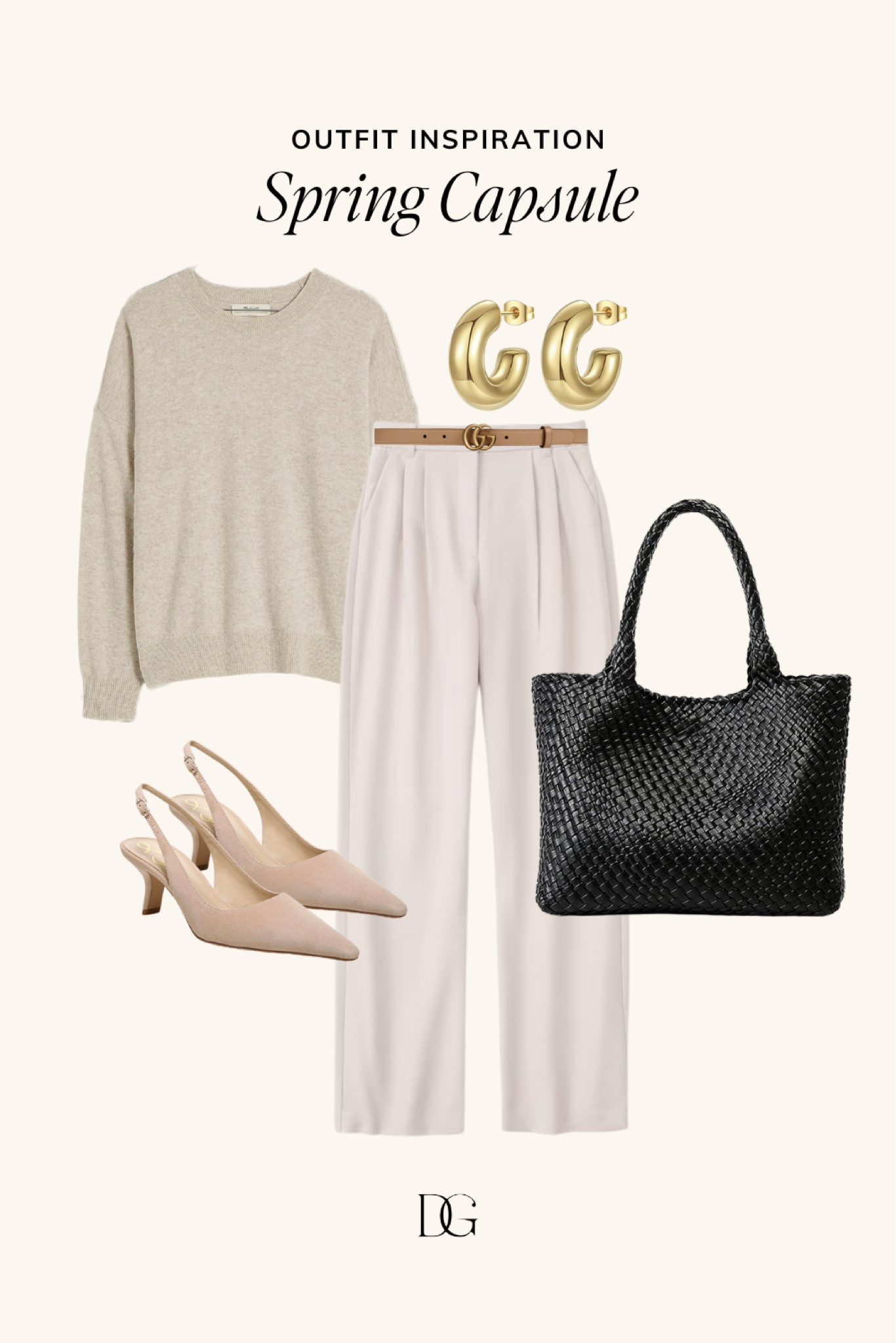 Spring Capsule Wardrobe for 2024 // Capsule wardrobe, spring outfits, spring outfit, spring staples, spring fashion, elevated spring outfit, casual spring outfit, simple spring outfit, neutral spring outfit, workwear outfit, Abercrombie sloane

#LTKSeasonal #LTKstyletip #LTKworkwear