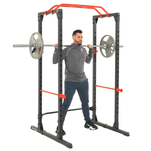 Fitness Reality Power Rack Cage with 800lbs Weight Capacity, Black | Amazon (US)